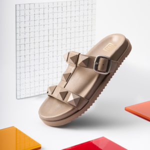 Buggs Studded Flats - Taupe